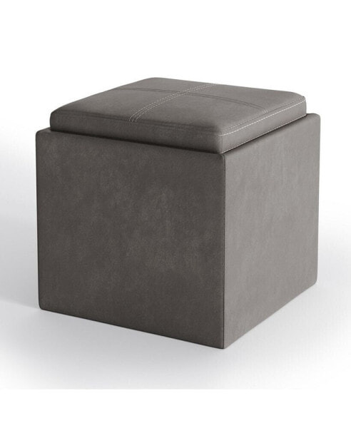 Rockwood Contemporary Square Cube Storage Ottoman