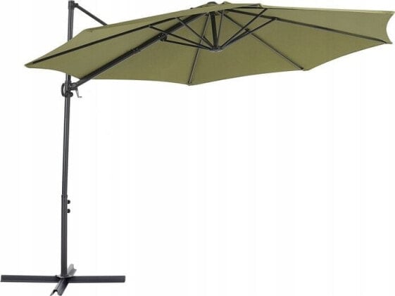 Beliani Lumarko Parasol ogrodowy ⌀ 295 cm zielony SAVONA II!