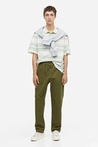 Relaxed Fit Twill Pull-on Pants