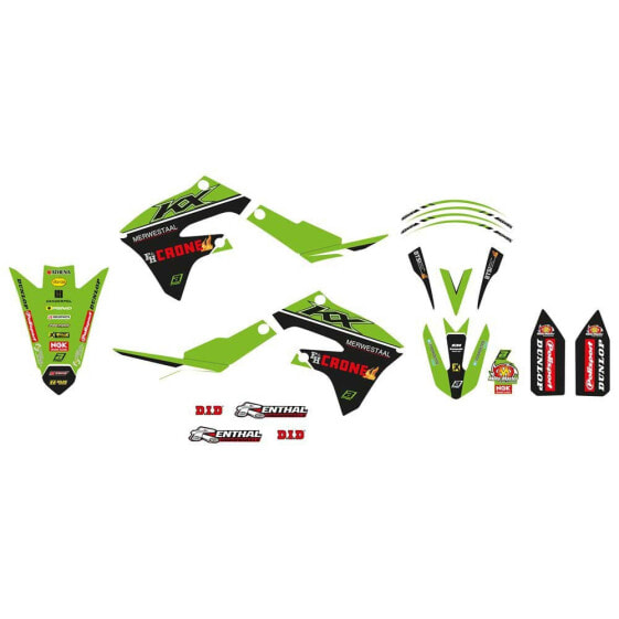 BLACKBIRD RACING Replica Kawasaki H&F 22 2425R14 Graphic Kit