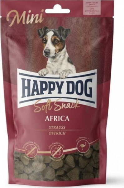 Лакомство для собак Happy Dog Soft Snack Mini Afryka, премиум, струсь, 100 г, для собак до 10 кг