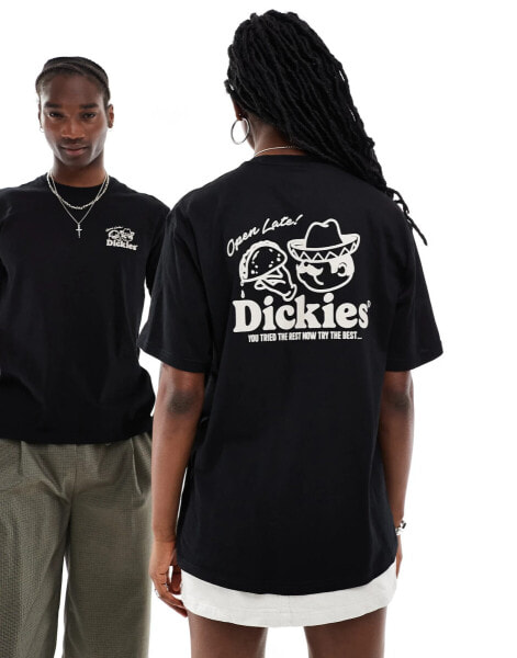 Dickies big sandy back print t-shirt in black