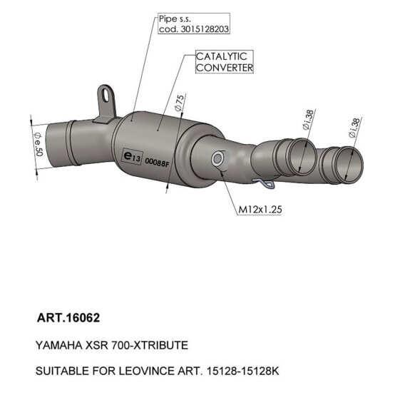 LEOVINCE 16062 Catalytic Converter