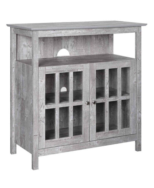 36" Big Sur Highboy TV Stand with Storage Cabinets