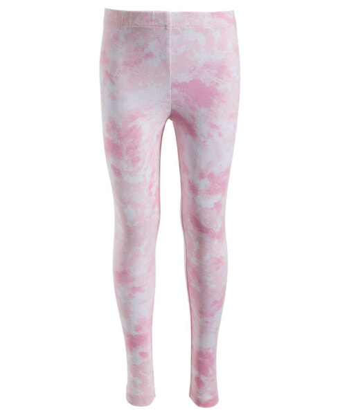 Little Girls Spring Splash-Dye Printed Leggings, Created for Macy's