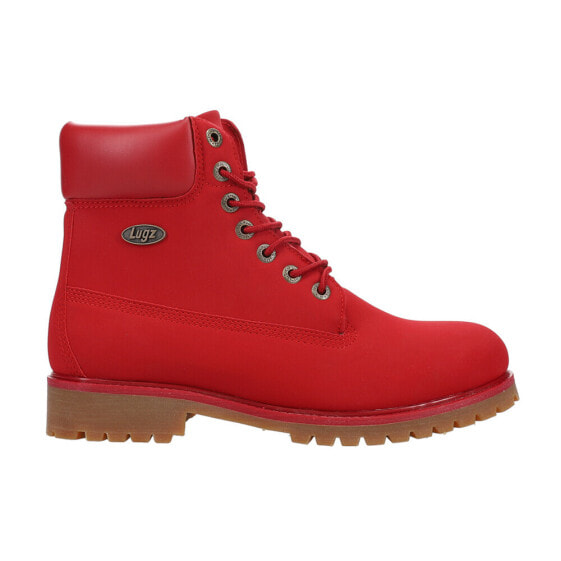 Lugz Convoy 6 Inch Lace Up Mens Red Casual Boots MCNVYD-6080