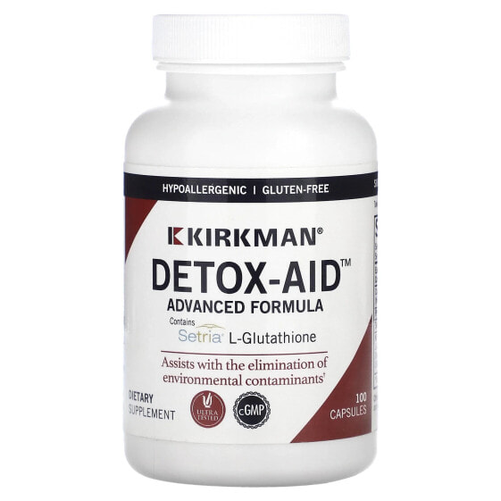 БАД для очищения организма Kirkman Labs Detox-Aid Advanced Formula, 100 капсул