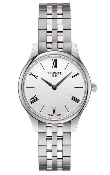 Tissot Ladies Tradition 5.5 Quartz Silver Dial Watch - T0632091103800 NEW
