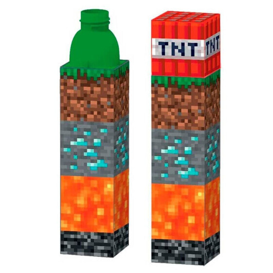 MINECRAFT Cube 650ml Tnt Water Bottle