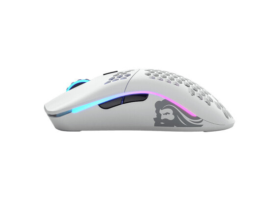 Glorious PC Gaming Race Model O - Right-hand - Laser - RF Wireless + USB Type-C - 19000 DPI - 1 ms - White
