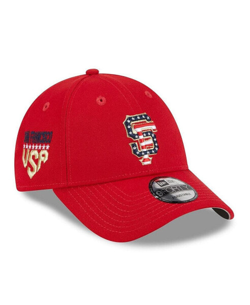 Men's Red San Francisco Giants 2023 Fourth of July 9FORTY Adjustable Hat