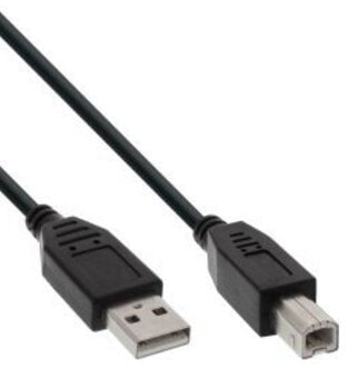 InLine USB 2.0 Cable Type A male / B male black 2m