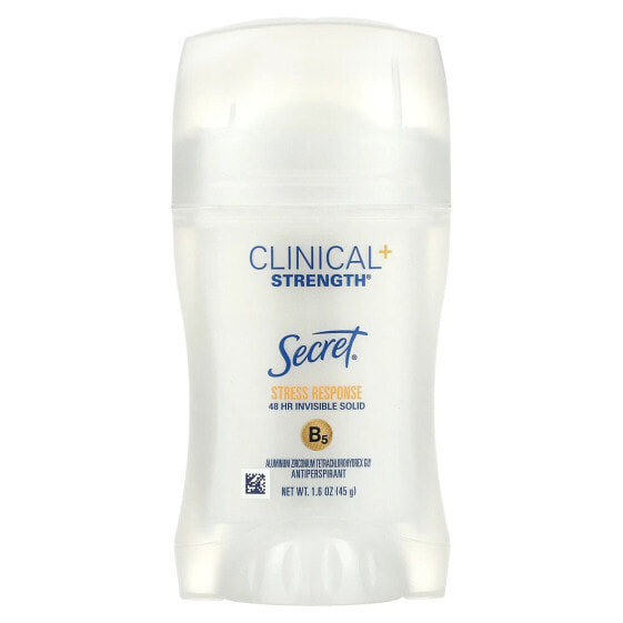 Clinical, 72 Hr Invisible Solid, Antiperspirant/Deodorant, Stress Response, 1.6 oz (45 g)