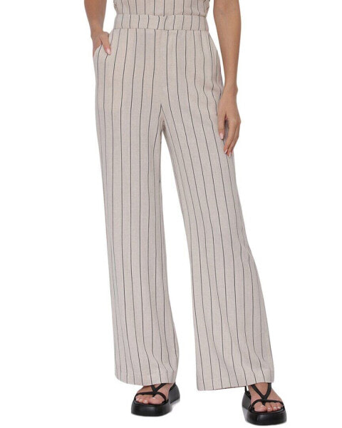 Avec Les Filles Wide Leg Linen-Blend Pant Women's Xs