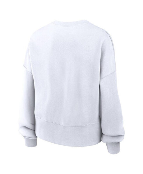 Nike Women's White New York Yankees Pullover Sweatshirt