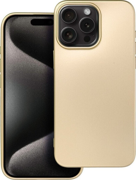 OEM Futerał METALLIC do IPHONE 15 Pro Max złoty