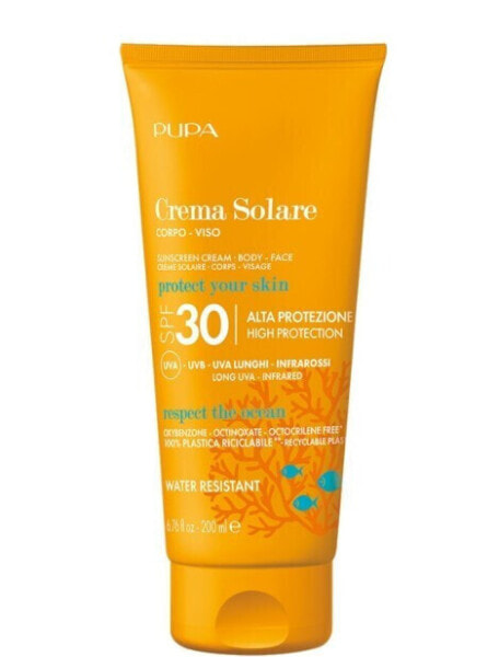 Солнцезащитный крем CREMA SOLARE SPF 30 200 мл от PUPA Milano