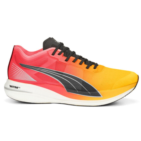 Puma Deviate Nitro Elite Fireglow Running Mens Orange Sneakers Athletic Shoes 3