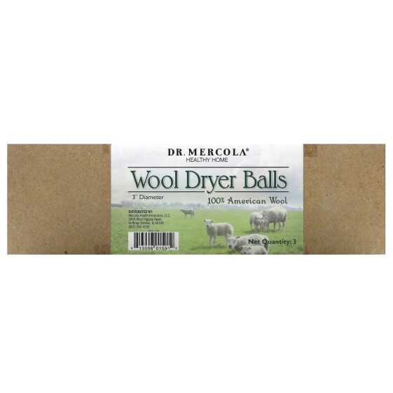 Wool Dryer Balls, 3 Balls