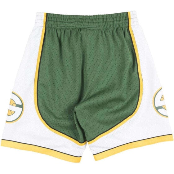 [SMSHGS18254-SSUDKGN07] Mens Mitchell & Ness NBA Swingman Road Shorts Seattle Su