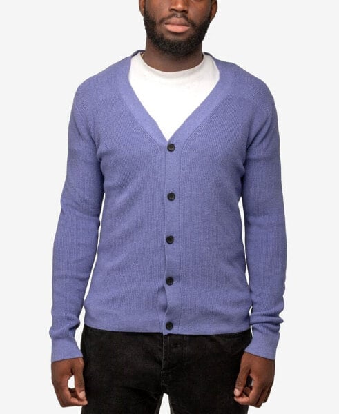 Men's Basic Ribbed Cardigan