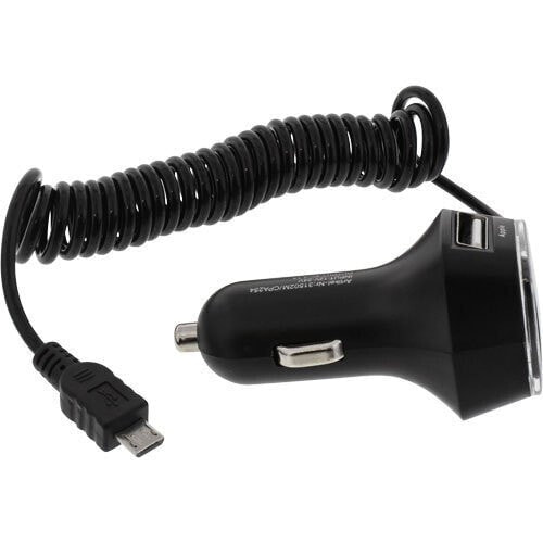 InLine USB Car Adapter 5V / 3.1A 2x USB A + Micro USB 5 Pin
