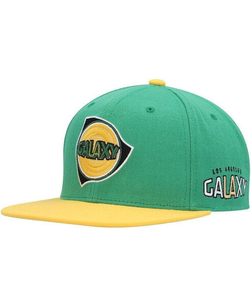 Men's Green LA Galaxy Throwback Logo Snapback Hat