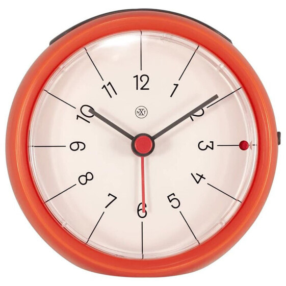 Часы настенные NeXtime NEXTIME 7344OR оранжевые 9.5X3.8 с бесзвучным механизмом, будильником 7344OR