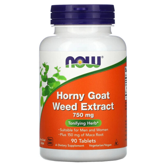 Horny Goat Weed Extract, 750 mg, 90 Tablets