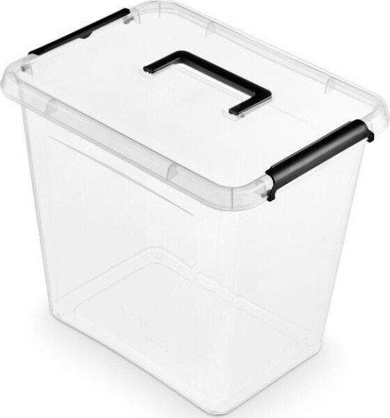 ORPLAST Pojemnik do przechowywania ORPLAST Simple box, 30l, z rączką, transparentny