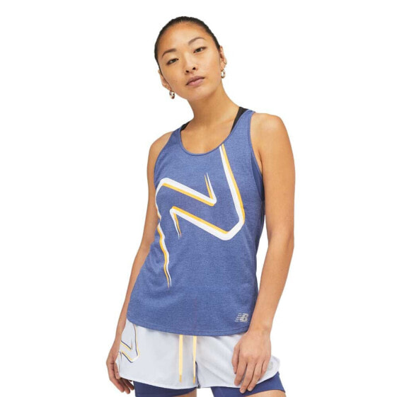 NEW BALANCE Printed Impact Run sleeveless T-shirt