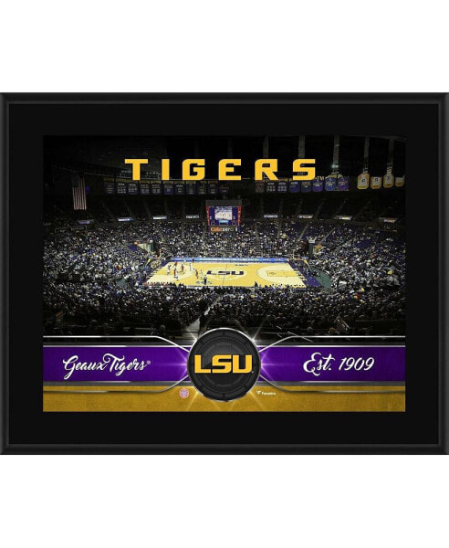 LSU Tigers 10.5'' x 13'' Sublimated Basketball Plaque