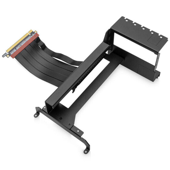 EK Water Blocks EK-Loop Vertikaler Grafikkartenhalter EVO, PCIe-Riser-Kabel 4. Gen - schwarz