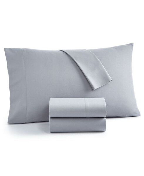 Постельное белье Home Design легкий уход Solid Microfiber 3-Pc. Sheet Set, Twin XL, созданный для Macy's