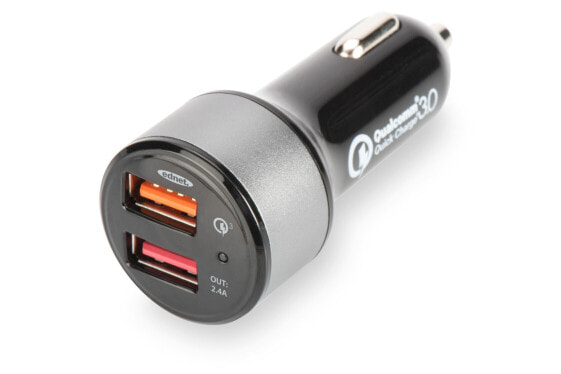 ednet. Quick Charge 3.0 Car Charger, Dual Port