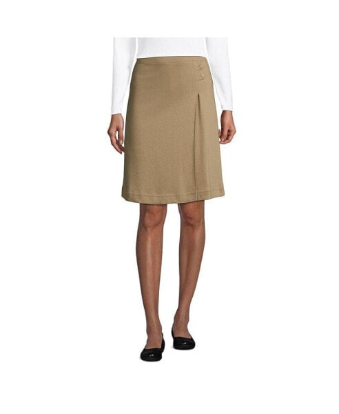 Women's School Uniform Knit Skort Above the Knee