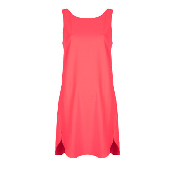 Женское платье без рукавов прямого кроя Armani Exchange розовый