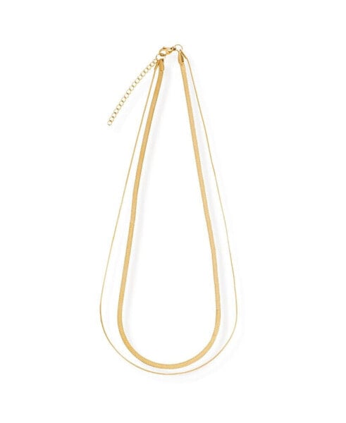 Ellie Vail cassia Double Chain Necklace