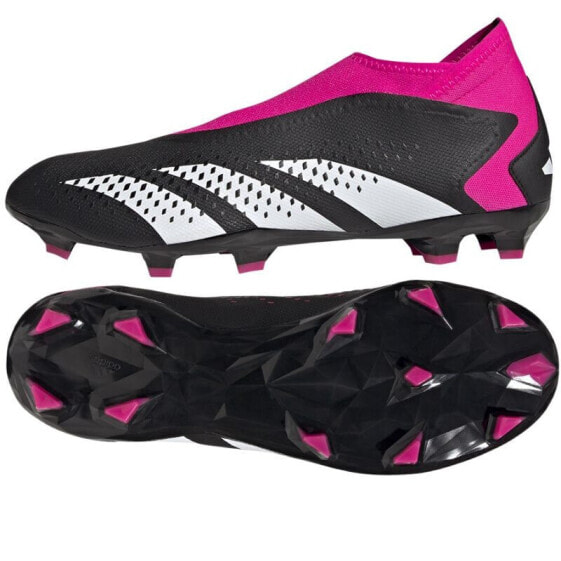 Черные мужские бутсы для футбола Adidas Predator Accuracy.3 LL FG GW4597