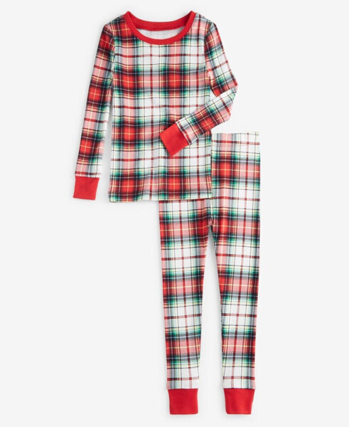 Family Pajamas Little & Big Kids 2-Pc. Cotton Winterton Plaid Family Holiday Pajamas, Created for Macy's