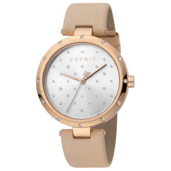 Наручные часы Esprit с кожаным ремешком розового цвета ES1L214L0035