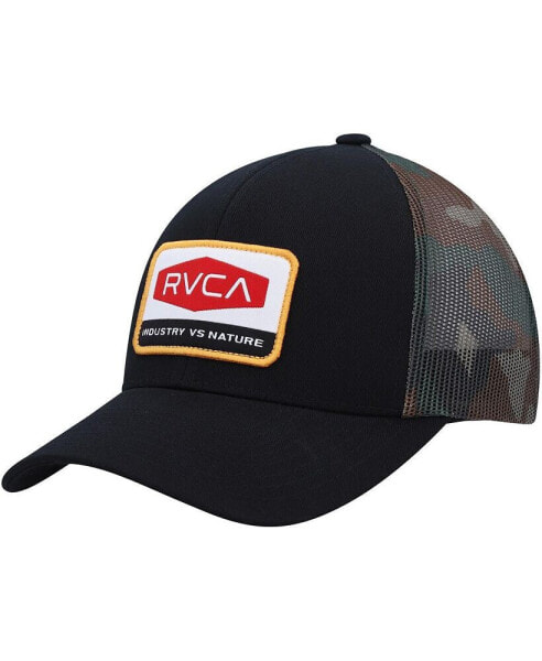 Men's Black Mission Trucker Snapback Hat