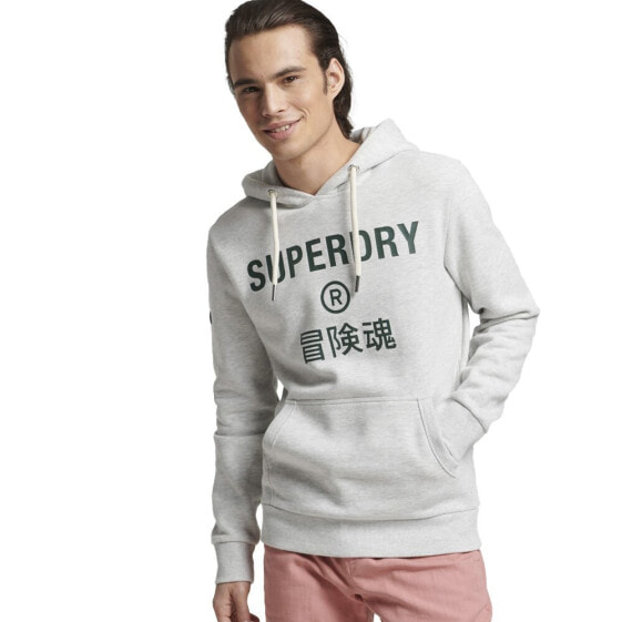 SUPERDRY Vintage Corp Logo Marl hoodie
