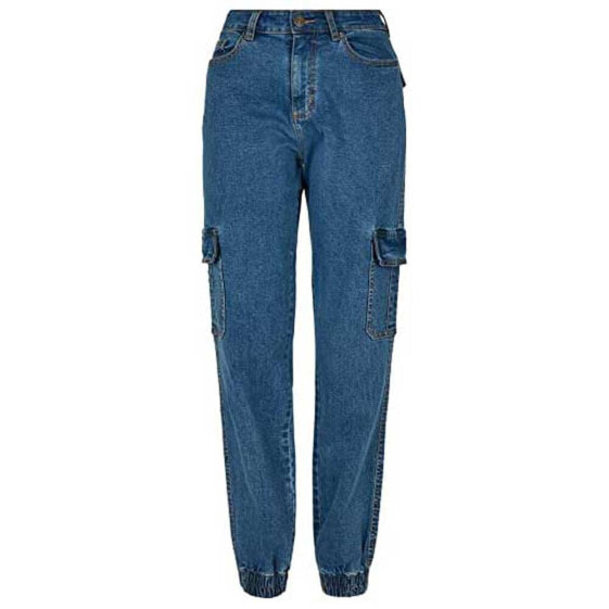 URBAN CLASSICS Organic Stretch Cargo high waist jeans