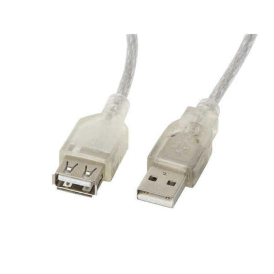 USB 2.0-кабель Lanberg CA-USBE-12CC-0018-TR Белый Прозрачный ясно 1,8 m