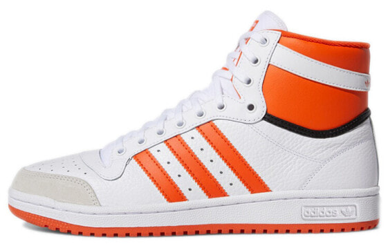 Кеды Adidas originals Top ten бело-оранжевые