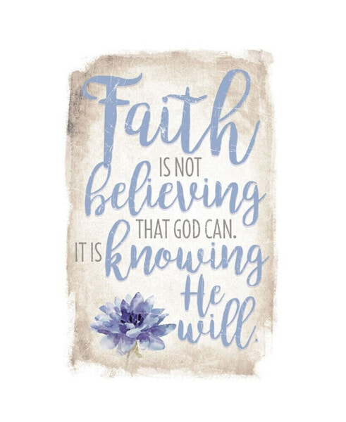 Faith is not Believing New Horizon Wood Plaque with Easel, 6" x 9"