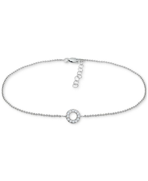 Cubic Zirconia Circle Ankle Bracelet, Created for Macy's