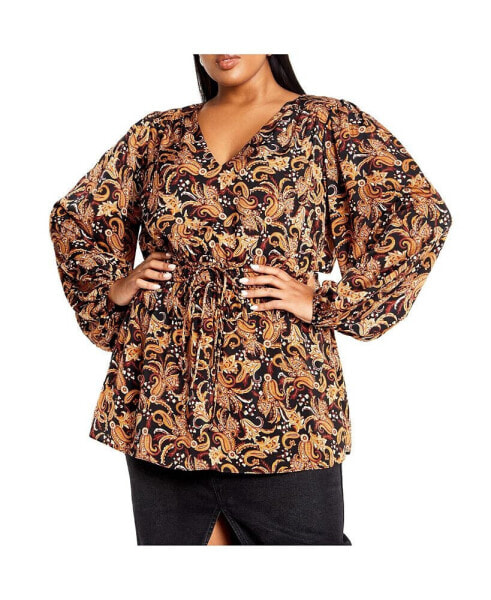 Plus Size Aubree Print Shirt