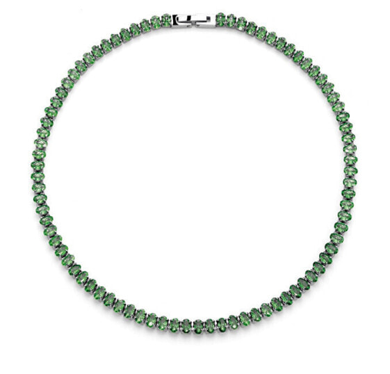 Luxury necklace with zircons Metsaema Tennis 12297 GRE